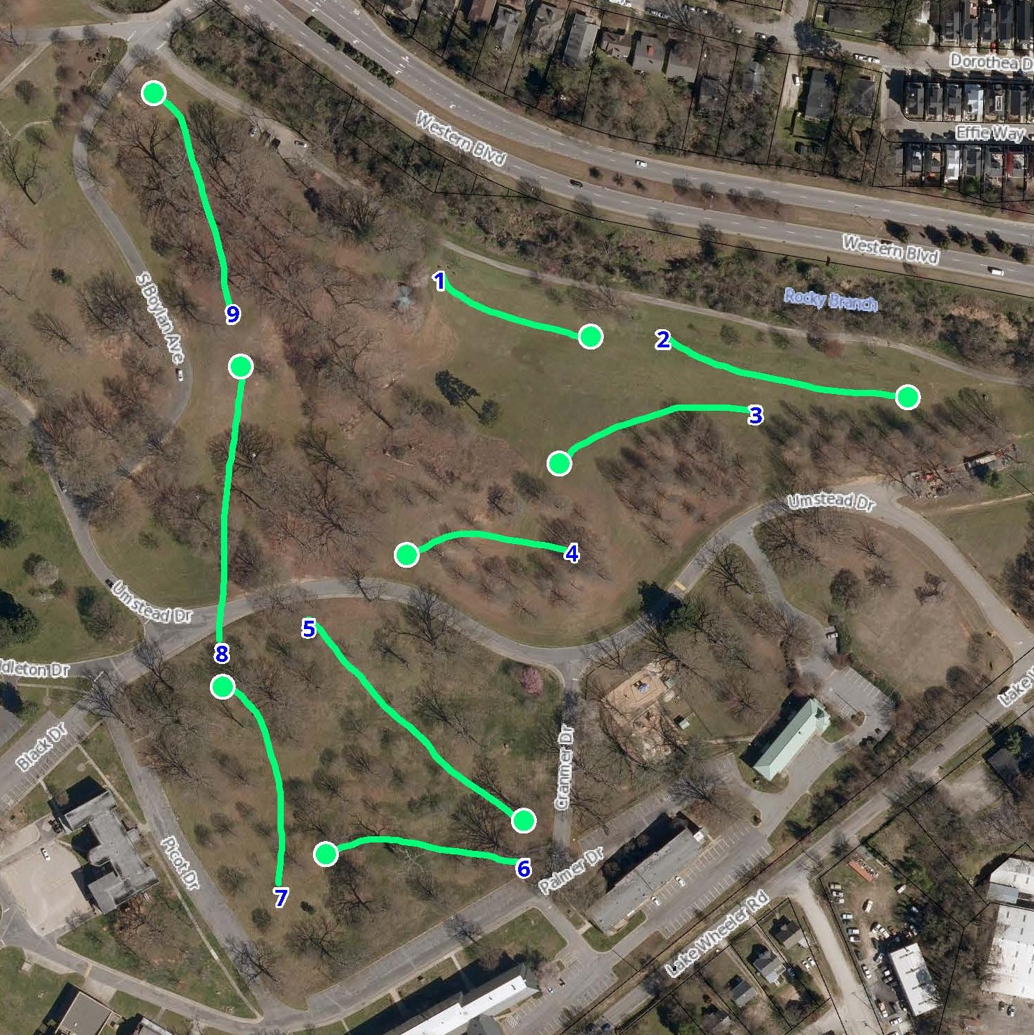 Popup Disc Golf Course Dorothea Dix Park